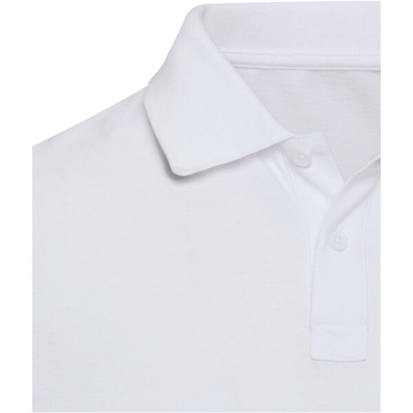 Beryl 220 g/m² unisex OCS gecertificeerde organische gerecyclede polo met korte mouwen - Wit / 3XL