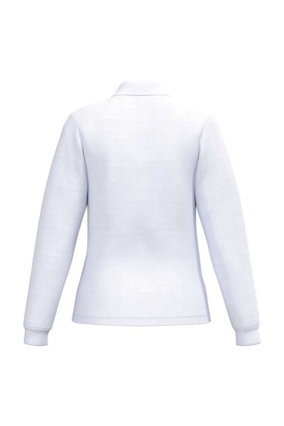 Ladies' Pique Long-Sleeves Polo Shirt - Ideal White / S