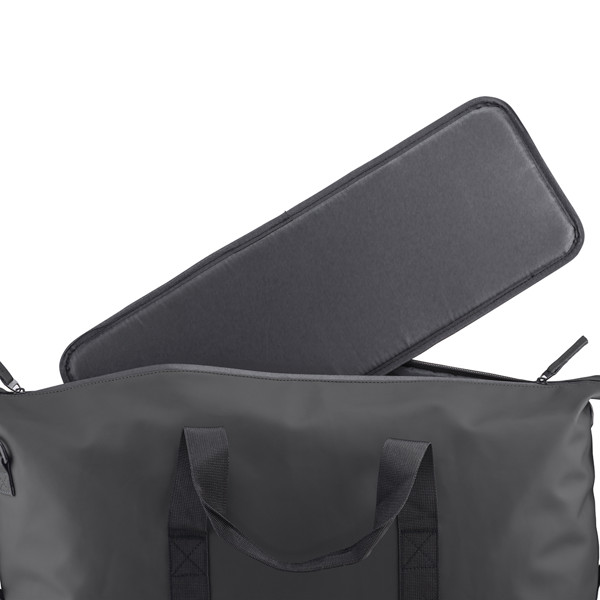 Wasserabweisende Reisetasche Aus Weichem Pu - Schwarz