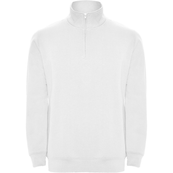 Aneto Pullover mit Viertelreißverschluss - weiss / XL