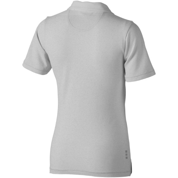Polo stretch manches courtes femme Makham - Gris mélangé / XL
