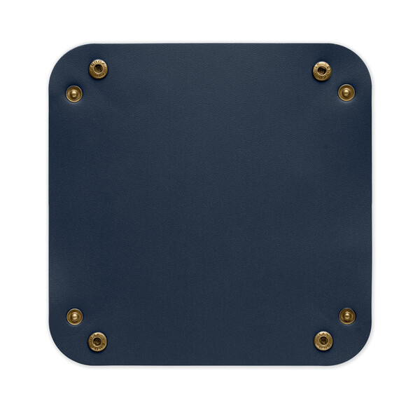 Vide-poches pliable en PU Keyspot - Bleu Marine