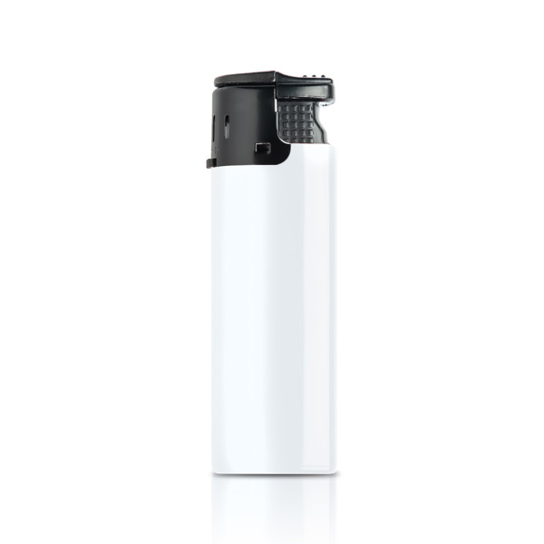 Briquet Électronique Rechargeable, Coupe-Vent - Blanche