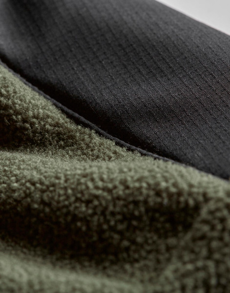 Mountain Fleece - Deep Green / Black / S