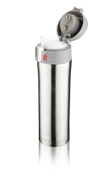Travel mug LOCK 440 ml - silver