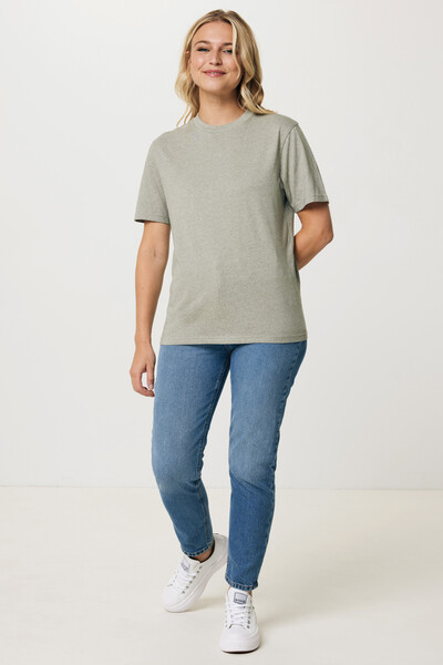 T-shirt léger en coton recyclé IQONIQ Sierra - Light Heather Green / XXS