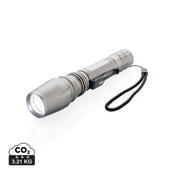 Vastupidav 10 W CREE taskulamp - Hall / must