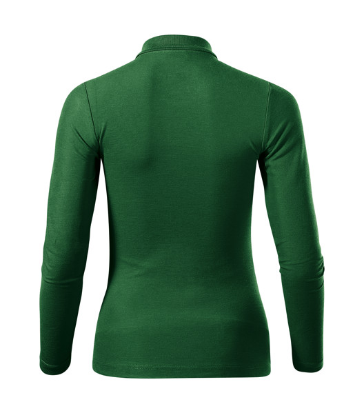 Polokošile Dámská Malfini® Pique Polo Ls - Lahvově Zelená / XS