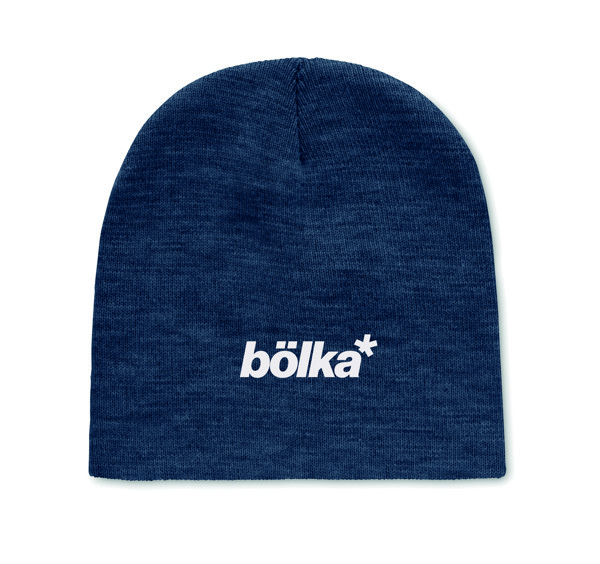 Beanie in RPET polyester Marco Rpet - Blue