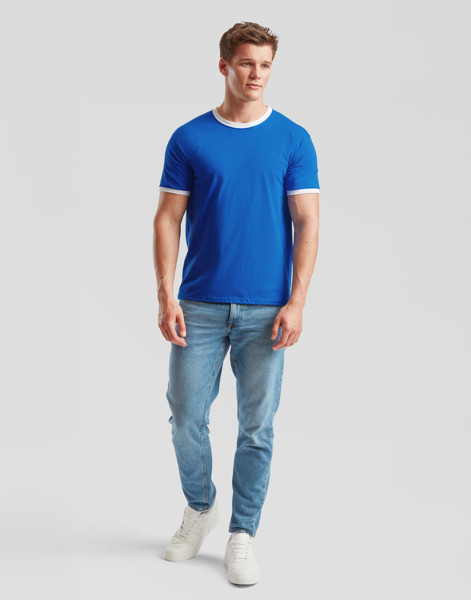 Ringer Tee - White / Black / L