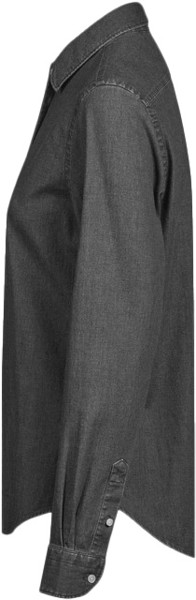 Women's Denim Shirt - Black Denim / S