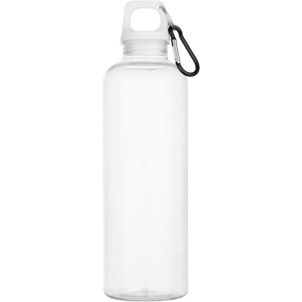 Oregon 750 ml RCS-zertifizierte Trinkflasche aus recyceltem Kunststoff mit Karabinerhaken - weiss