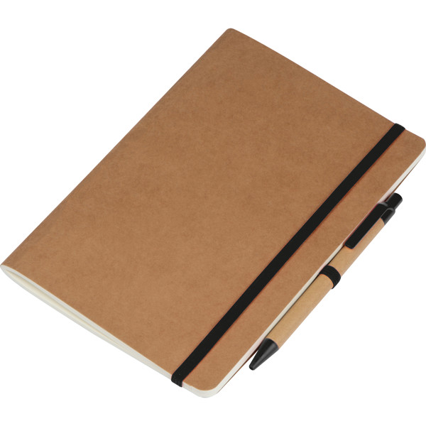 Notebook with ball pen CHLOE - Black