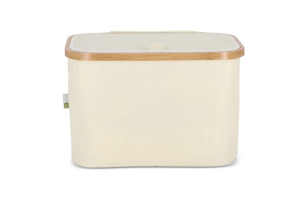 Panier pliant InSideOut avec couvercle Sogne 38 x 26 x 25cm rPET - Ecru