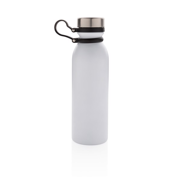 Copper vacuum insulated bottle with carry loop - White