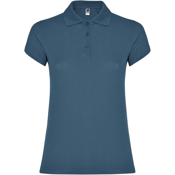 Polo da donna a maniche corte da 200 g/m² Star - Blu tempesta / 3XL