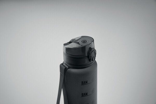 Sports water bottle RPET 1L Isforden Mark - Black