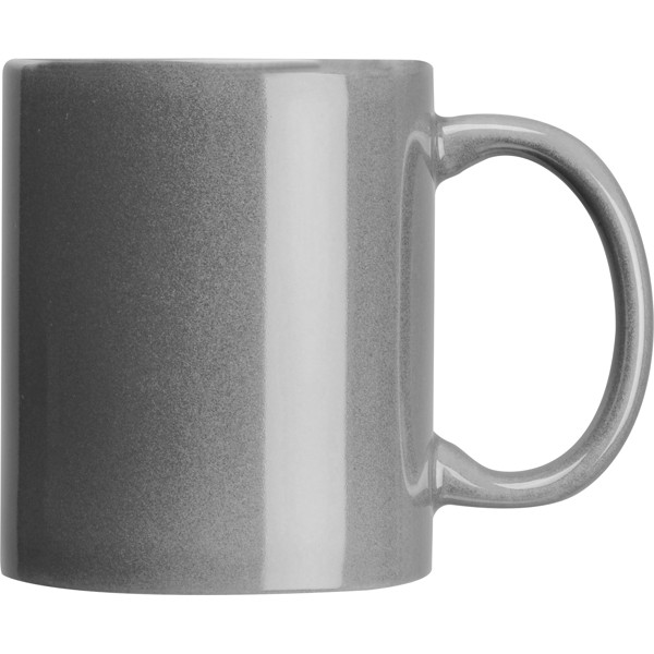 Ceramic mug DEREK - Silvergrey