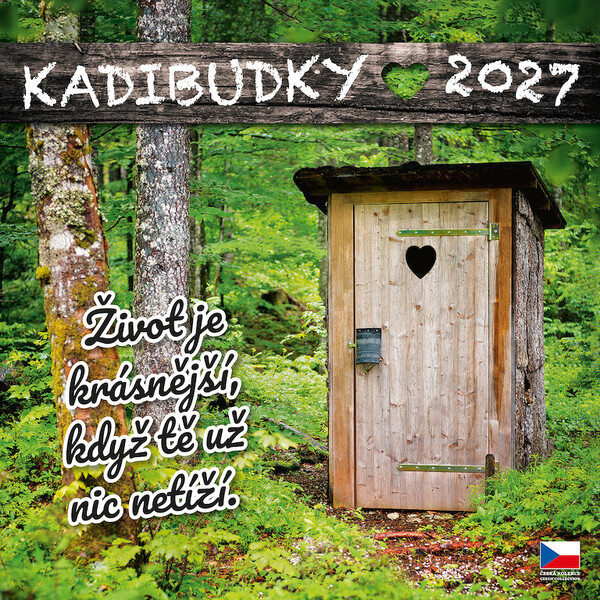 Nástěnný kalendář Kadibudky 30 × 30 cm se spirálou