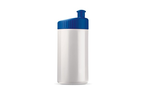 Bidon de sport Design 500ml - Blanc / bleu foncé