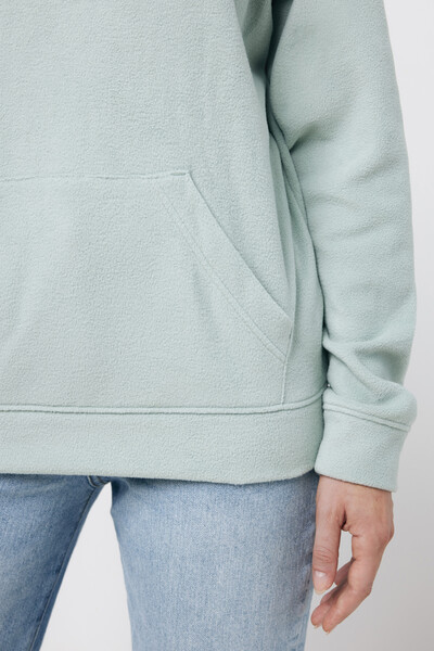 Micro fleece mikina Iqoniq Trivor z recykl. polyesteru - Iceberg Green / XL