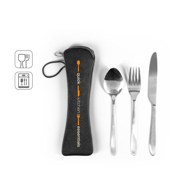 WILEY. Conjunto de talheres em aço inoxidável composto por 3 peças