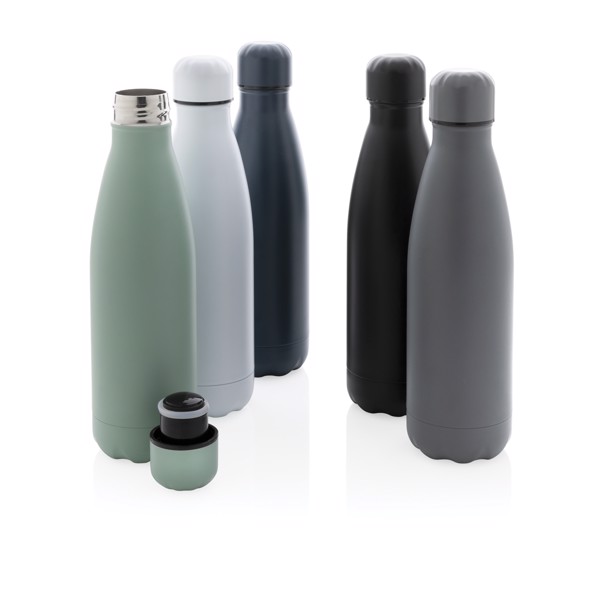 Solid colour vacuum stainless steel bottle 500 ml - White