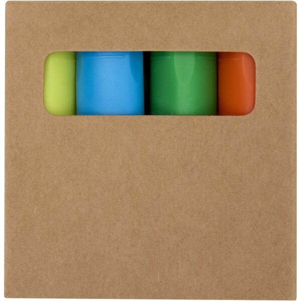 Mini recycled plastic highlighter set
