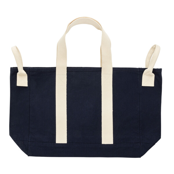 Sac de plage en toile recyclée 400g/m² BEAU AWARE™ - Bleu Marine