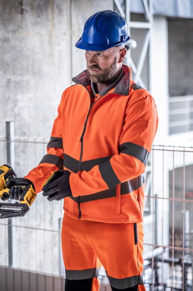 Hi-Vis Pro Contract Ablaze 2 Layer Softshell Jacket (Class 3) - Yellow / 3XL