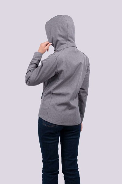 Women’S 3-Layer Detachable Hooded Softshell Jacket - Black / M