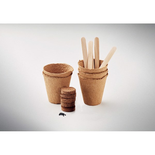 Flower growing kit, 5 seed types,paper box