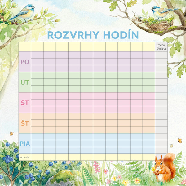Notique Rodinný Plánovací Kalendár Zvieratká 2027, 30 x 30 cm