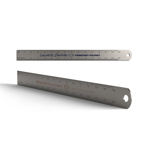 170x15MM STAINLESS STEEL RULER WITH SUSPENSION HOLE