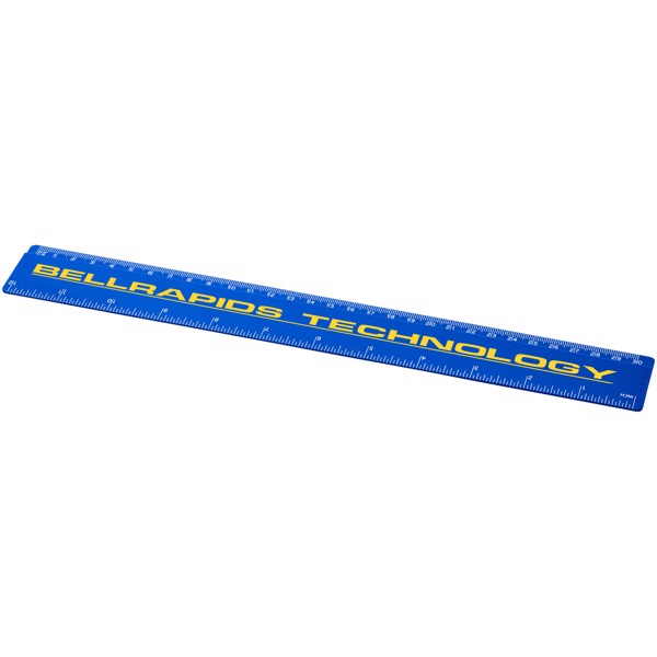 Règle en plastique Renzo 30 cm - Bleu