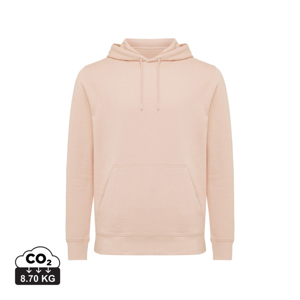 Iqoniq Rila lightweight recycled cotton hoodie - Peach Nectar / L