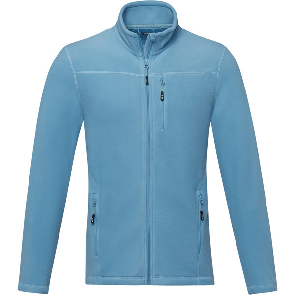 Veste Amber pour homme en polaire recyclée GRS entièrement zippée - Bleu NXT / S