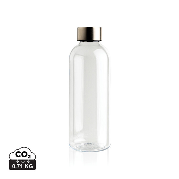 Lekvrije waterfles met metallic dop - Transparant