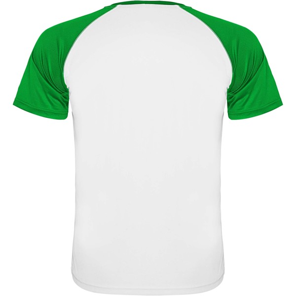 T-shirt de sport Indianapolis à manches courtes pour enfant - Blanc / Vert fougère / 4