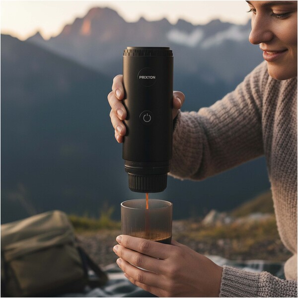 Prixton Roma portable coffee maker - Black