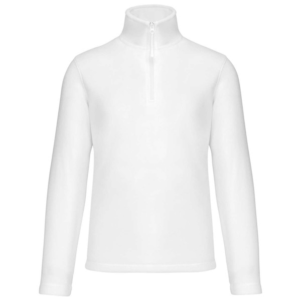 Jakna ENZO mikroflis s visokim ovratnikom - Bijela / 4XL