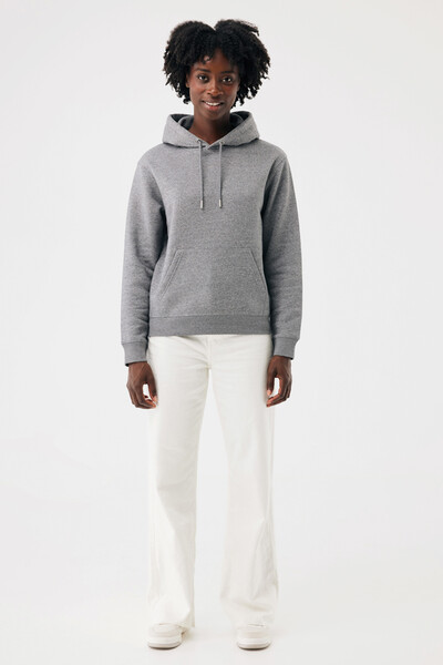 Mikina s kapucí IQONIQ Joshua z recyklované bavlny - Light Heather Anthracite / L