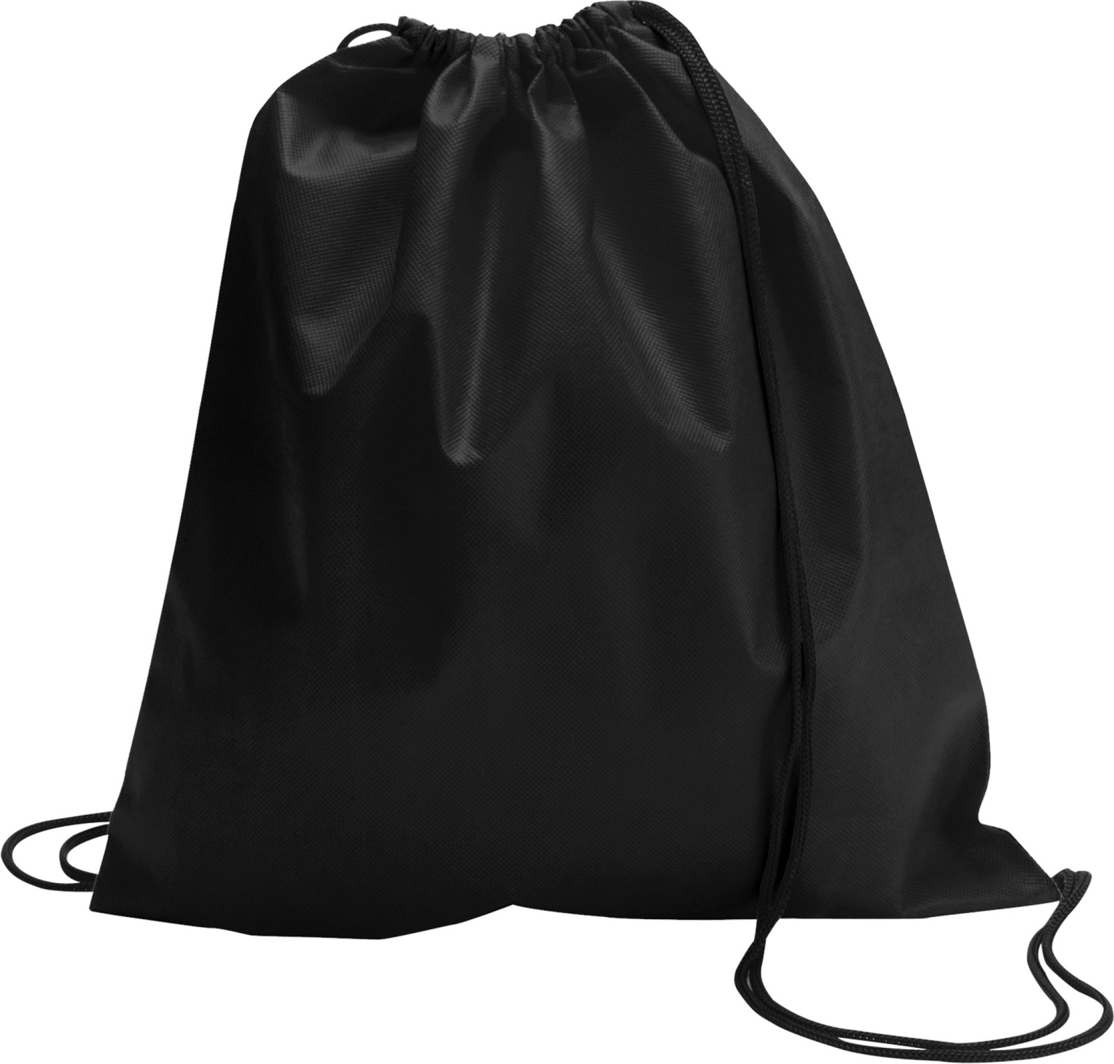 Nonwoven (80 gr/m²) drawstring backpack - Black