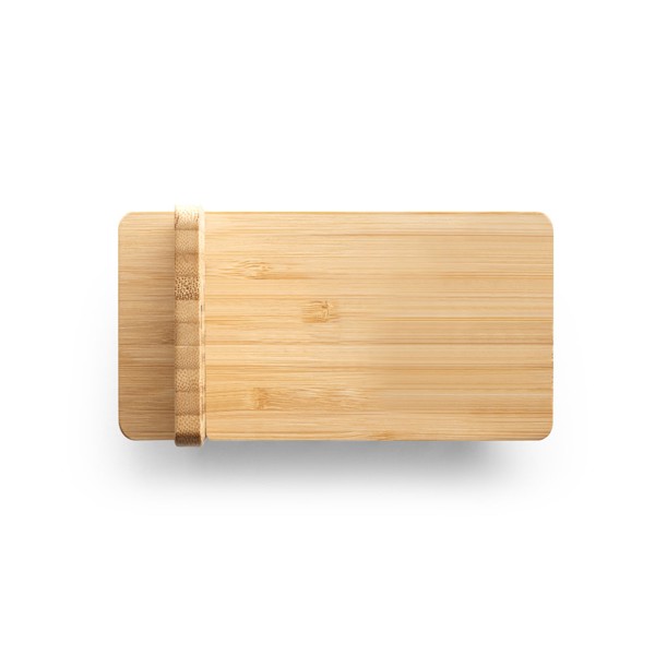 Suporte para smartphone com carregador rápido wireless 15W em bambu - LANGE