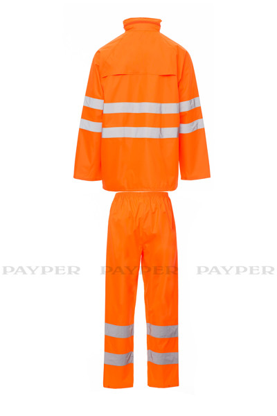 Conjunto impermeável Hi-Vi Rainset       - Alta Visibilidade Laranja 