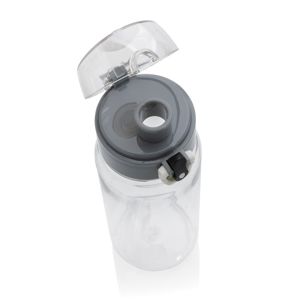 Yide lockable rPET sport bottle, 600ml - Transparent