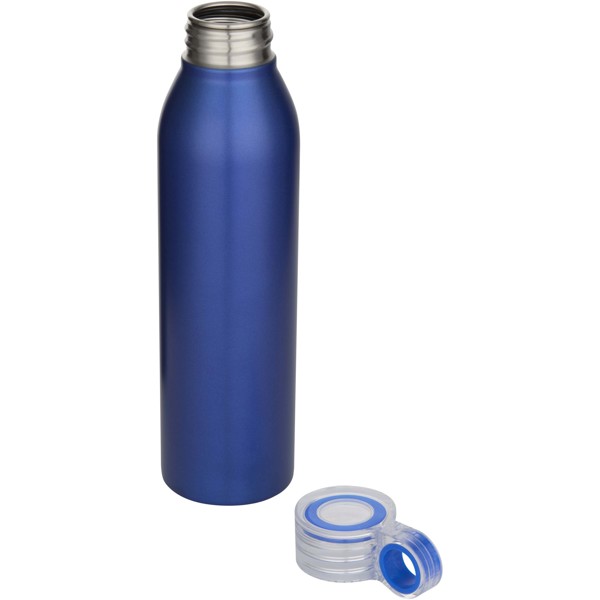 Bouteille d’eau Grom de 650 ml en acier inoxydable recyclé certifié RCS - Bleu royal