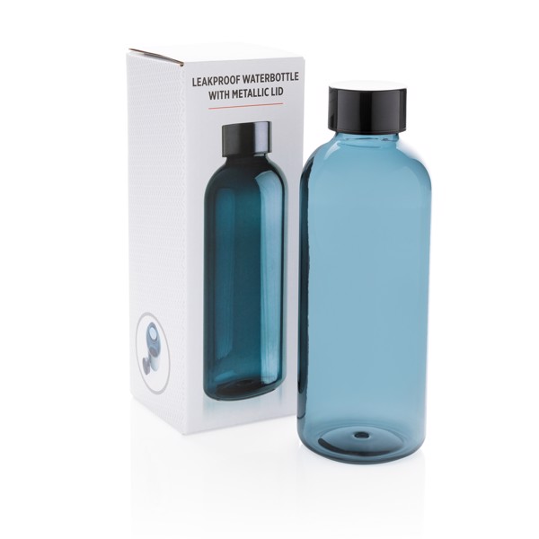 Bouteille d'eau étanche avec bouchon en métal - Bleu