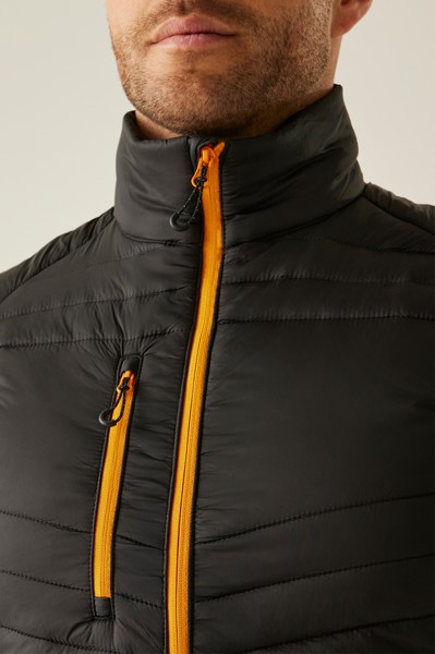 Navigate Hybrid Bodywarmer - Black / Orange Pop / M