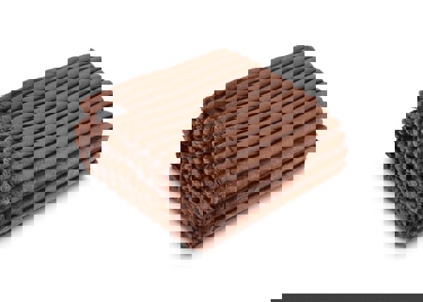 Sagaform Esther Recycled Feece Plaid 130x170cm - Dark brown